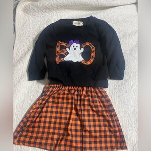 Kids Halloween Ghost Matching Set - Black and Orange